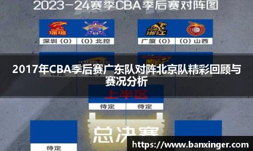 2017年CBA季后赛广东队对阵北京队精彩回顾与赛况分析
